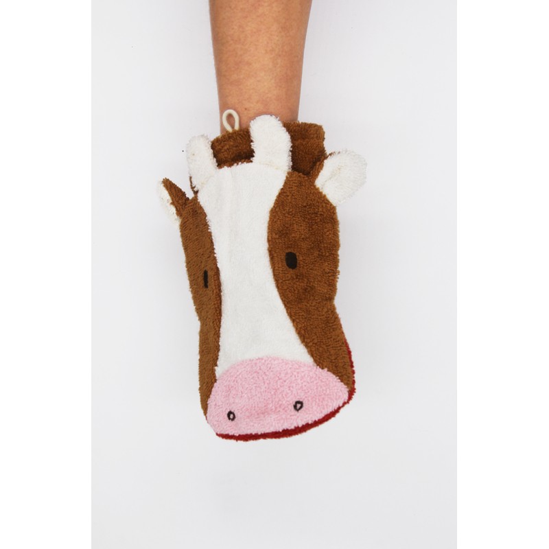 Cow washcloth Klara (large) - FUR-568 - Fürnis - Bath Puppet - Le Nuage de Charlotte