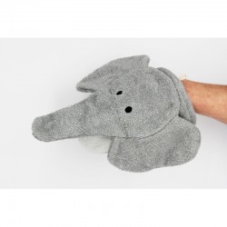 Elephant washcloth Ella (large) - FUR-554 - Fürnis - Bath Puppet - Le Nuage de Charlotte