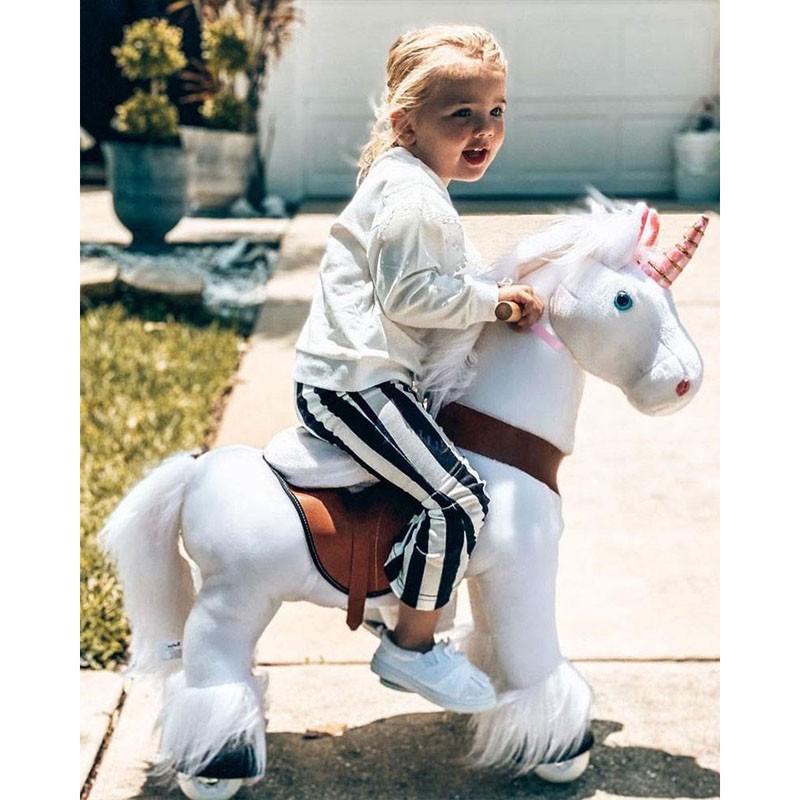 PonyCycle White Unicorn Model U for 4-9 years - PON-Ux404 - PonyCycle - Pedal cars - Le Nuage de Charlotte