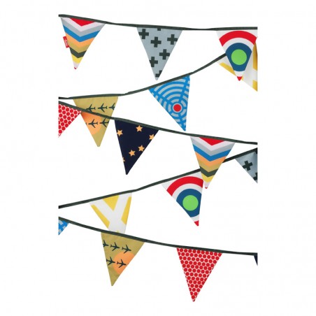 Fabric garland (bunting) "Cool" mini - ENG-0122 - ENGEL. - Decorations - Le Nuage de Charlotte