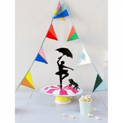 Fabric garland (bunting) "Circus" mini - ENG-0123 - ENGEL. - Decorations - Le Nuage de Charlotte