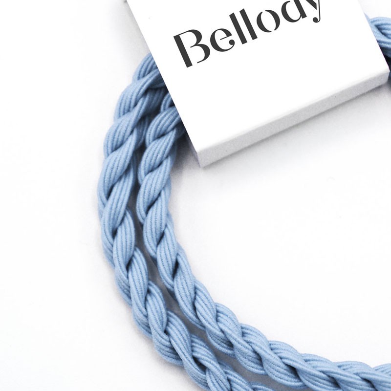 Bellody Original Elastics (4 pieces) - Seychelles Blue - BEL-HS-04B1A - Bellody - Hair elastics - Le Nuage de Charlotte