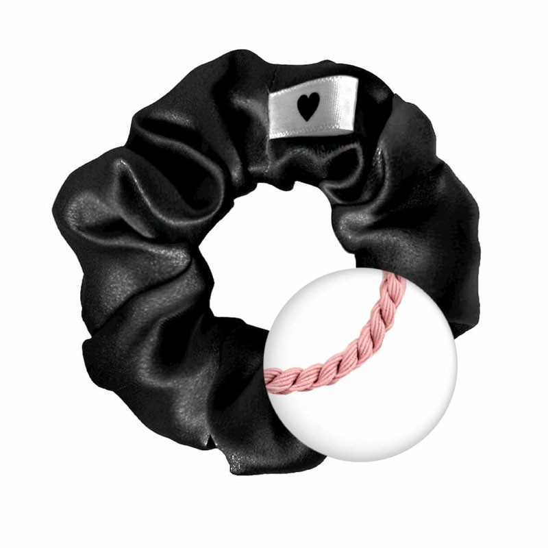 Silk Bellody Scrunchie - Classic Black - BEL-HS-06A1A - Bellody - Hair elastics - Le Nuage de Charlotte