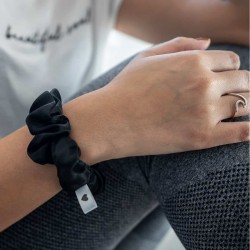 Silk Bellody Scrunchie - Classic Black - BEL-HS-06A1A - Bellody - Hair elastics - Le Nuage de Charlotte