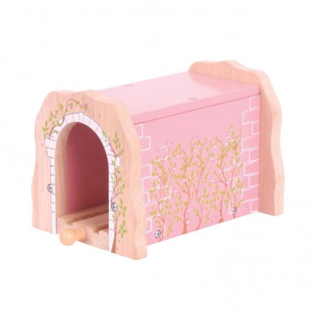 Tunnel de brique rose - BIG-BJT233 - Bigjigs - Petits trains en bois - Le Nuage de Charlotte