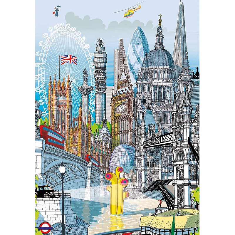 Londres - EDU-18470 - Educa Borras - Puzzles pour les plus grands - Le Nuage de Charlotte