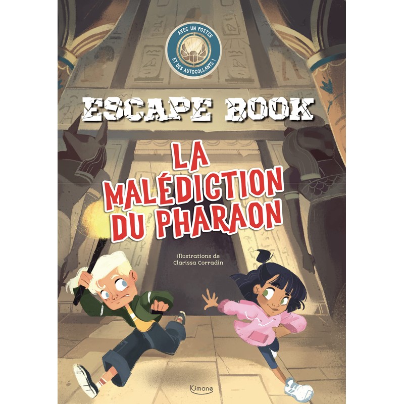 Escape Book - La Malédiction du Pharaon - KIM-9782368089163 - Editions Kimane - Livres d'Activités - Le Nuage de Charlotte