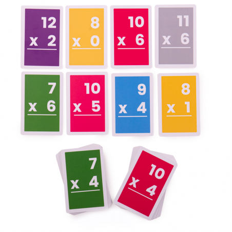 Flashcards - Multiplications 7-12 - BIG-33017 - Bigjigs - Apprendre en s'amusant - Le Nuage de Charlotte