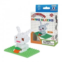 iwako Blocks Lapin - IWA-ER-GLB308 - Iwako - Gommes, ... - Le Nuage de Charlotte