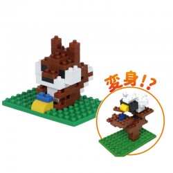 iwako Blocks Squirrel - IWA-ER-GLB309 - Iwako - Erasers - Le Nuage de Charlotte