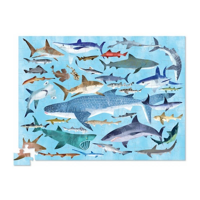 Puzzle Thirty Six Animals - Le monde des requins - CCR-4054-8 - Crocodile Creek - Puzzles pour les plus grands - Le Nuage de ...