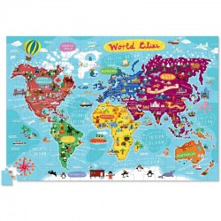 Puzzle Word Cities + Poster - CCR-2874-3 - Crocodile Creek - Puzzles for the bigger ones - Le Nuage de Charlotte