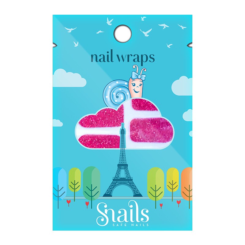 nail wrap Red Carpet - SNA-NWR0006 - Snails - Makeup and cosmetics for children - Le Nuage de Charlotte