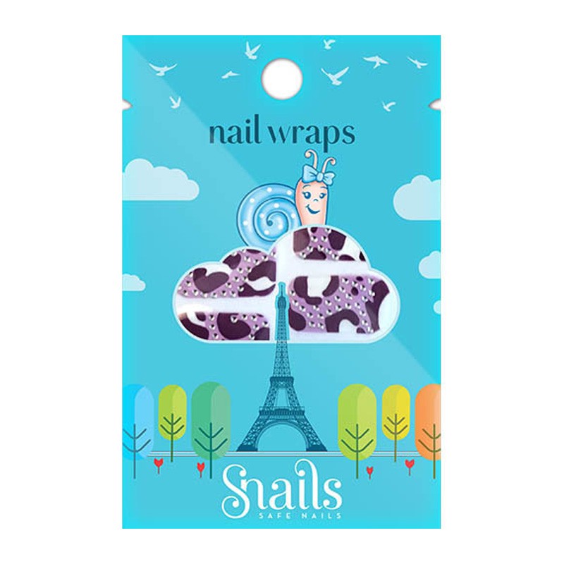 nail wrap Purple Zebra - SNA-NWR0004 - Snails - Maquillage et cosmétique fantaisie pour enfants - Le Nuage de Charlotte