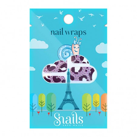 nail wrap Purple Zebra - SNA-NWR0004 - Snails - Maquillage et cosmétique fantaisie pour enfants - Le Nuage de Charlotte