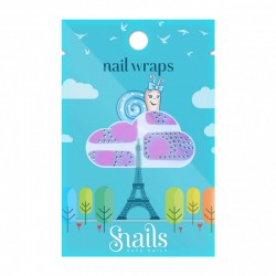 nail wrap Pink Zebra - SNA-NWR0003 - Snails - Makeup and cosmetics for children - Le Nuage de Charlotte