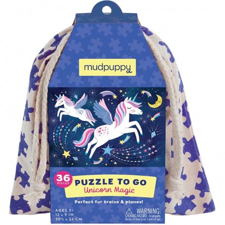 Puzzle de voyage - Licorne magique - MUD-9780735356948 - Mudpuppy - Puzzles et casse-têtes - Le Nuage de Charlotte