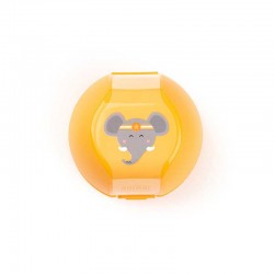 Apple box - yellow Elephant - AMU-A-000280 - Amuse - Lunch box, fruit and snack - Le Nuage de Charlotte