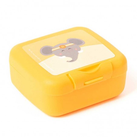 Snack box - yellow Elephant - AMU-A-000277 - Amuse - Lunch box, snack - Le Nuage de Charlotte