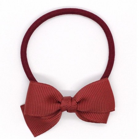 Small Bow Elastic - red Rust - RIB-32712406433854 - Ribbies - Hair elastics - Le Nuage de Charlotte