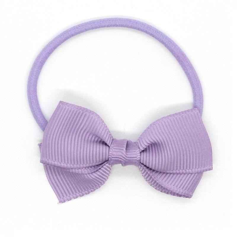 Small Bow Elastic - purple Light Purple - RIB-32712470528062 - Ribbies - Hair elastics - Le Nuage de Charlotte