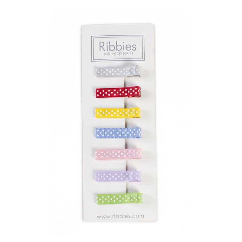 Ensemble de pince - Swiss Dots - RIB-12311923009 - Ribbies - Accessoires pour Cheveux - Le Nuage de Charlotte