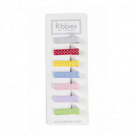 Ensemble de pince - Swiss Dots - RIB-12311923009 - Ribbies - Accessoires pour Cheveux - Le Nuage de Charlotte