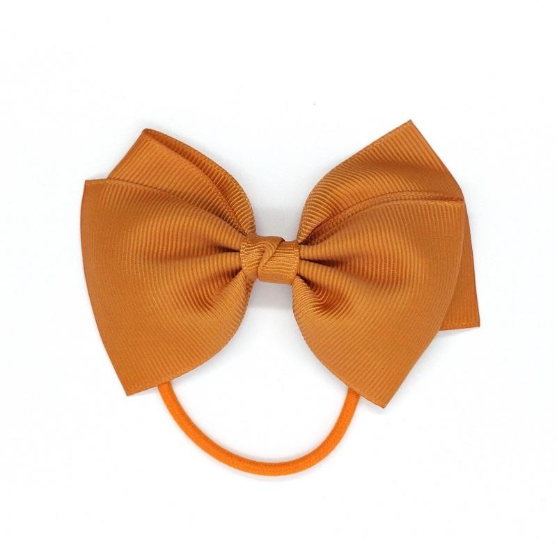 Medium Bow Elastic - orange Ginger - RIB-32712491204670 - Ribbies - Hair elastics - Le Nuage de Charlotte