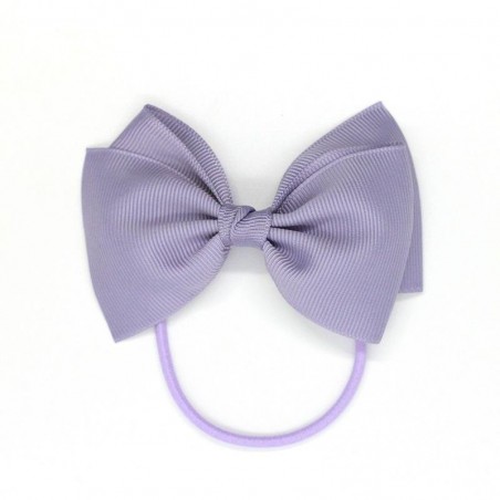 Medium Bow Elastic - purple Pale Grey Blue - RIB-32712506343486 - Ribbies - Hair elastics - Le Nuage de Charlotte