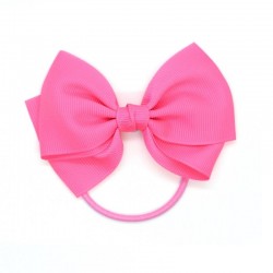 Medium Bow Elastic - pink Passion Fruit - RIB-31820391514174 - Ribbies - Hair elastics - Le Nuage de Charlotte