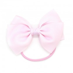 Medium Bow Elastic - pink Pastel Pink - RIB-48252288717 - Ribbies - Hair elastics - Le Nuage de Charlotte