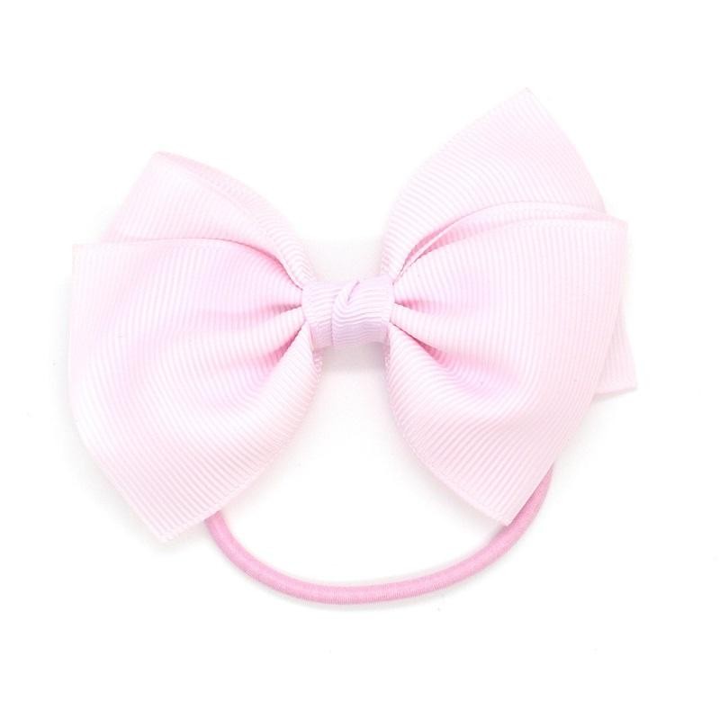 Medium Bow Elastic - pink Pastel Pink - RIB-48252288717 - Ribbies - Hair elastics - Le Nuage de Charlotte