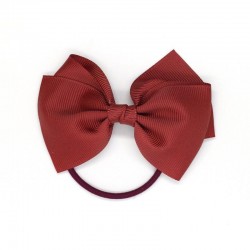 Medium Bow Elastic - red Rust - RIB-32712493531198 - Ribbies - Hair elastics - Le Nuage de Charlotte