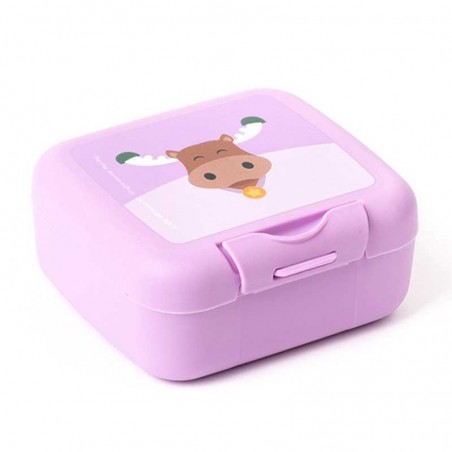 Snack box - purple Moose - AMU-A-000278 - Amuse - Lunch box, fruit and snack - Le Nuage de Charlotte