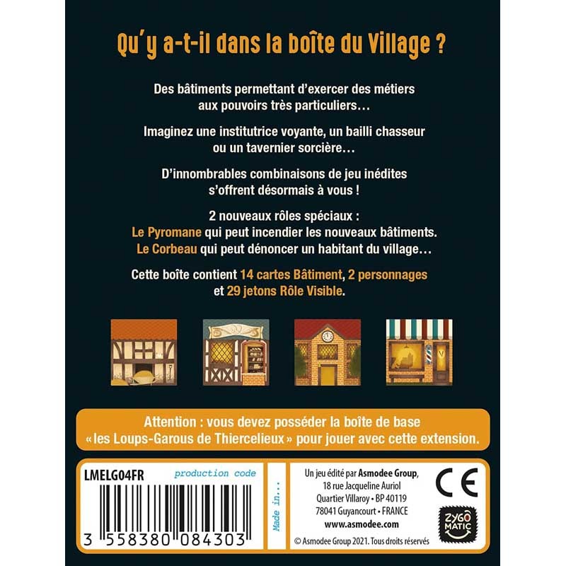 Loups-Garous de Thiercelieux - ext. Le Village - LME-LMELG04FR - Lui-même - Jeux de société - Le Nuage de Charlotte