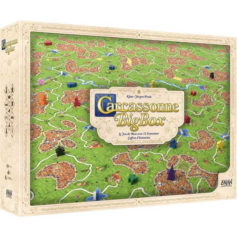 Carcassonne Big Box - ZMA-70419 - Z-Man - Jeux de société - Le Nuage de Charlotte