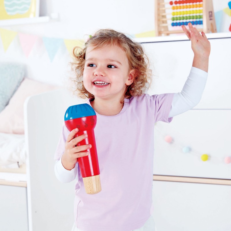 Mighty Echo Microphone - HAP-E0337 - Hape - Jouets musicaux - Le Nuage de Charlotte