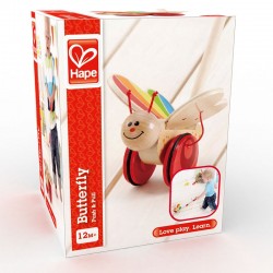 Papillon à pousser - HAP-E0340 - Hape - Jouets à pousser - Le Nuage de Charlotte