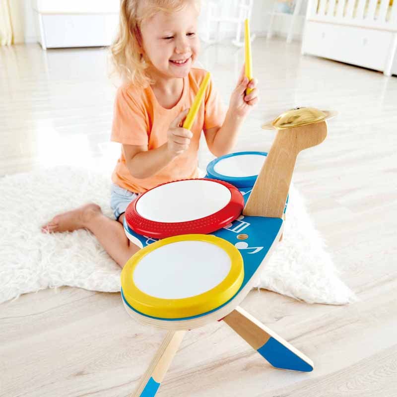 Drum and Cymbal Set - HAP-E0613 - Hape - Music - Le Nuage de Charlotte