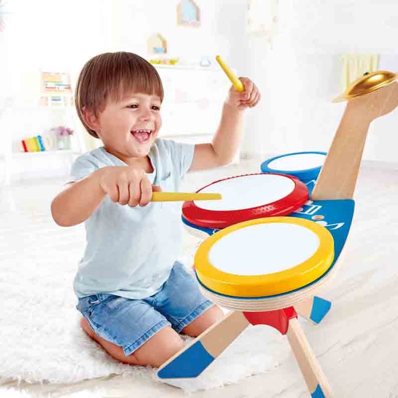 Drum and Cymbal Set - HAP-E0613 - Hape - Music - Le Nuage de Charlotte