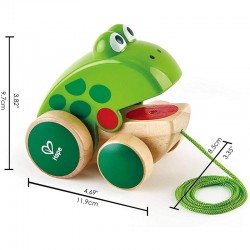 Frog Pull Along - HAP-E0361 - Hape - Pull Along Toys - Le Nuage de Charlotte