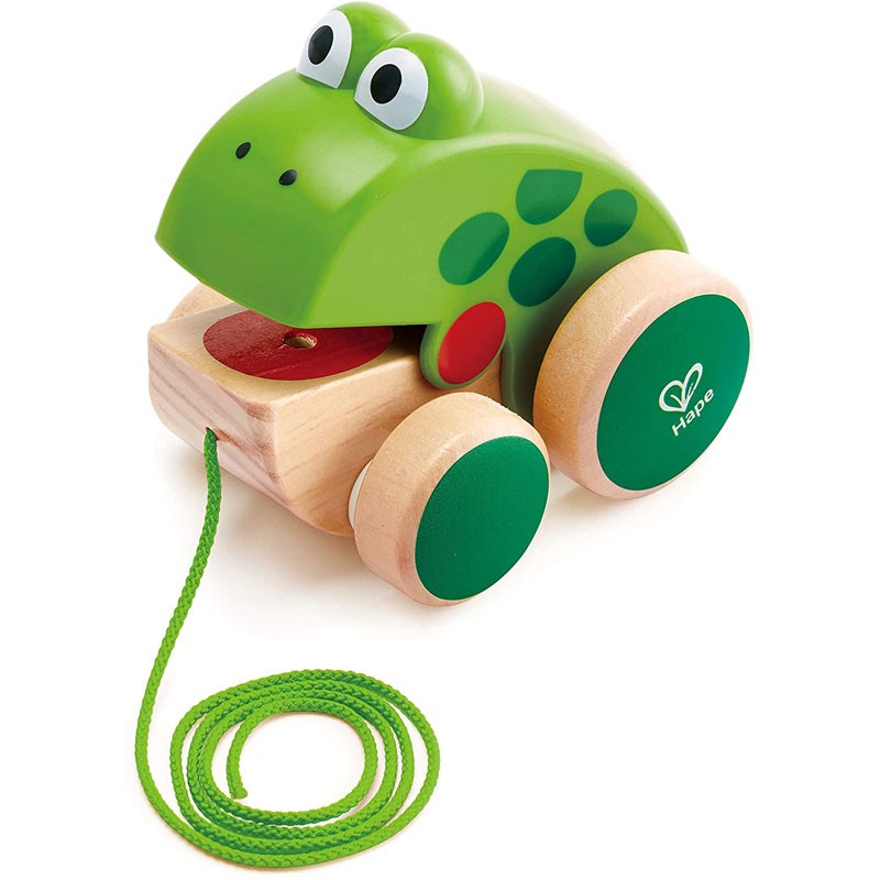 Frog Pull Along - HAP-E0361 - Hape - Pull Along Toys - Le Nuage de Charlotte