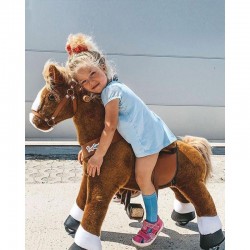 PonyCycle Cheval marron Model U pour 4-9 ans - PON-Ux424 - PonyCycle - Voitures à pédales et chevaux - Le Nuage de Charlotte