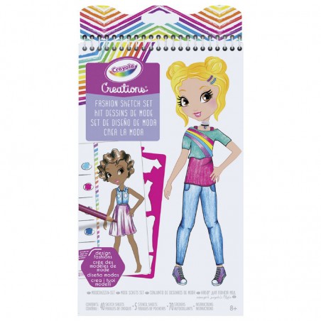 Creations - Kit Dessins de Mode - CRA-04-0476 - Crayola - Dessins et peintures - Le Nuage de Charlotte