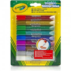 Colles Pailletées Lavables - CRA-69-3527 - Crayola - Atelier dessins et peintures - Le Nuage de Charlotte