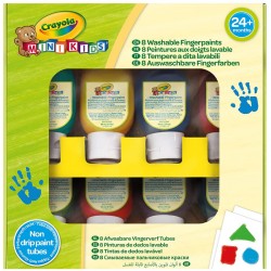 Mini Kids - 8 peintures aux doigts lavable - CRA-81-7958 - Crayola - Peintures - Le Nuage de Charlotte