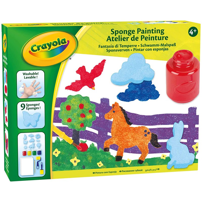 Sponge Painting - CRA-04-0572 - Crayola - Drawings and paintings workshop - Le Nuage de Charlotte