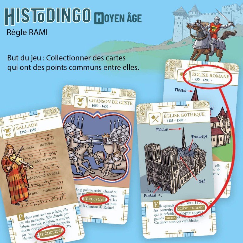 Histodingo - Moyen Âge - COG-INT0161 - Cocktail Games - Board Games - Le Nuage de Charlotte