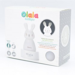 Veilleuse Charly Lapin LED - OLA-XY-GR-31 - Olala boutique - Luminaires, veilleuses, ... - Le Nuage de Charlotte