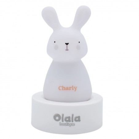 Night light Charly Rabbit LED - OLA-XY-GR-31 - Olala boutique - Lights, night lights, ... - Le Nuage de Charlotte